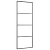 vidaXL Sliding Door with Hardware Set 76x205 cm ESG Glass&Aluminium