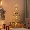 vidaXL Metal Christmas Tree for Decoration Black 140 cm