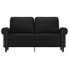 vidaXL 2-Seater Sofa Black 120 cm Faux Leather