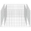 vidaXL Gabion Raised Bed Galvanised Steel 90x90x50 cm