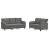 vidaXL Sofa Set 2 pcs Dark Grey Velvet