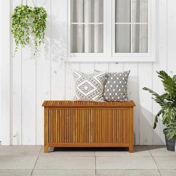 vidaXL Garden Storage Box 113x50x58 cm Solid Acacia Wood