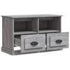 vidaXL TV Cabinet Grey Sonoma 80x35x50 cm Engineered Wood