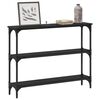 vidaXL Console Table Black oak 100 x 22.5 x 75 cm Engineered Wood