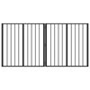 vidaXL Dog Gate 2 pcs Black 80 x 80 cm Galvanised Steel