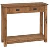 vidaXL Console Table Natural 90 x 30 x 80 cm Solid Teak Wood