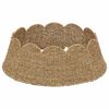 vidaXL Christmas Tree Collar Round Natural &Oslash; 75 x 25 cm Seagrass