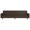 vidaXL 2-Seater Sofa Bed Brown Faux Leather