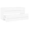 vidaXL 2 Piece Bathroom Furniture Set White Engineered Wood