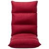 vidaXL Folding Floor Chair Wine Red Fabric