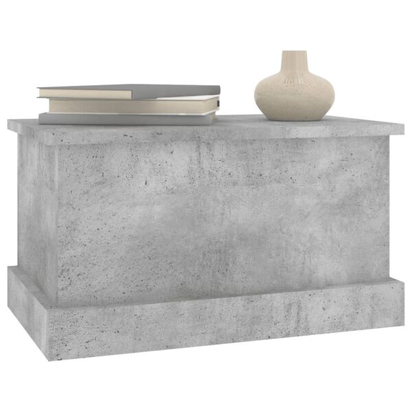 vidaXL Storage Box Concrete Grey 50x30x28 cm Engineered Wood