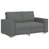 vidaXL 2-Seater Sofa Dark Grey 160x78x84 cm Fabric