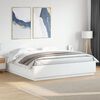 vidaXL Bed Frame without Mattress White 180x200 cm Super King