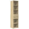vidaXL Highboard Sonoma Oak 40x42.5x185 cm Engineered Wood
