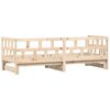 vidaXL Daybed with Trundle without Mattress 90x190 cm Single Solid Wood
