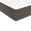 vidaXL Box Spring Bed with Mattress Dark Grey 106x203 cm King Single Size Velvet