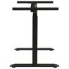 vidaXL Manual Height Adjustable Standing Desk Frame Hand Crank Black