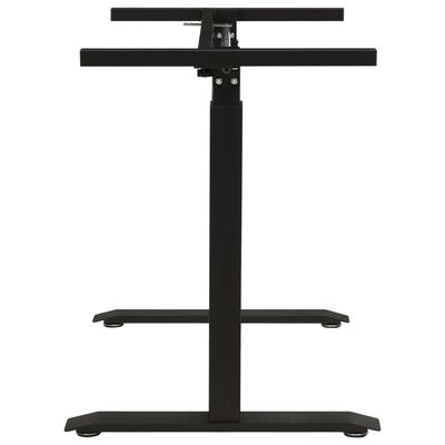 vidaXL Manual Height Adjustable Standing Desk Frame Hand Crank Black