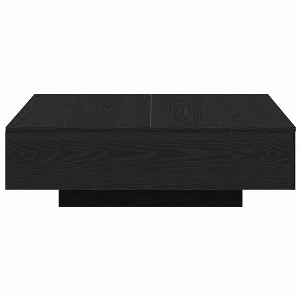 vidaXL Coffee Table Black Oak 100 x 100 x 31 cm