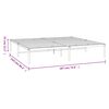 vidaXL Metal Bed Frame without Mattress Black 183x213cm
