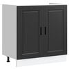 vidaXL Sink Base Cabinet&nbsp;"Porto" Black 80x46x81.5 cm&nbsp;Engineered Wood