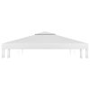 vidaXL 2-Tier Gazebo Top Cover 310 g/m² 4x3 m White