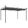 vidaXL Pergola with Retractable Roof Anthracite 395x292x230 cm