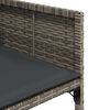 vidaXL Garden Chairs with Cushions 4 pcs Grey Poly Rattan