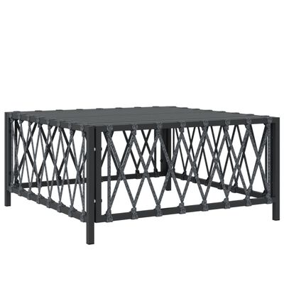 vidaXL 3 Piece Garden Lounge Set with Cushions Anthracite Steel