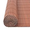 vidaXL Double-Sided Garden Fence PVC 90x500 cm Brown