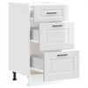 vidaXL Kitchen Base Cabinet "Porto" High Gloss White Engineered Wood