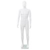 vidaXL Full Body Male Mannequin with Glass Base Glossy White 185 cm