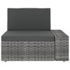 vidaXL 8 Piece Garden Lounge Set Poly Rattan Grey