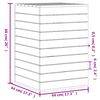 vidaXL Laundry Basket 44x44x66 cm Solid Wood Pine