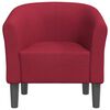 vidaXL Tub Chair Wine Red Fabric