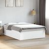 vidaXL Bed Frame without Mattress White 150x200 cm King Size