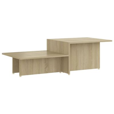 vidaXL Coffee Table Sonoma Oak 111.5x50x33 cm Engineered Wood