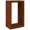 vidaXL Firewood Rack 60x40x100 cm Weathering Steel
