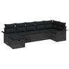 vidaXL Garden Sofa Set 7 pcs Poly rattan