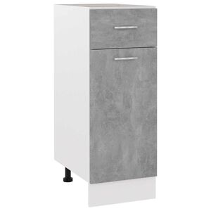 vidaXL Drawer Bottom Cabinet "Lyon" Concrete Grey 30x46x81.5 cm