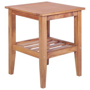 vidaXL Coffee Table | Natural Teak | Solid Teak Wood | 40x40x50 cm | Durable