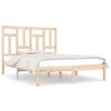 vidaXL Bed Frame without Mattress 135x190 cm Double Solid Wood