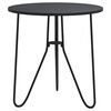 vidaXL Tea Table Black 48 cm MDF and Iron