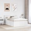 vidaXL Bed Frame with Headboard White 150 x 200 cm Engineered Wood