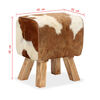 vidaXL Stool Genuine Goat Leather 40x30x45 cm