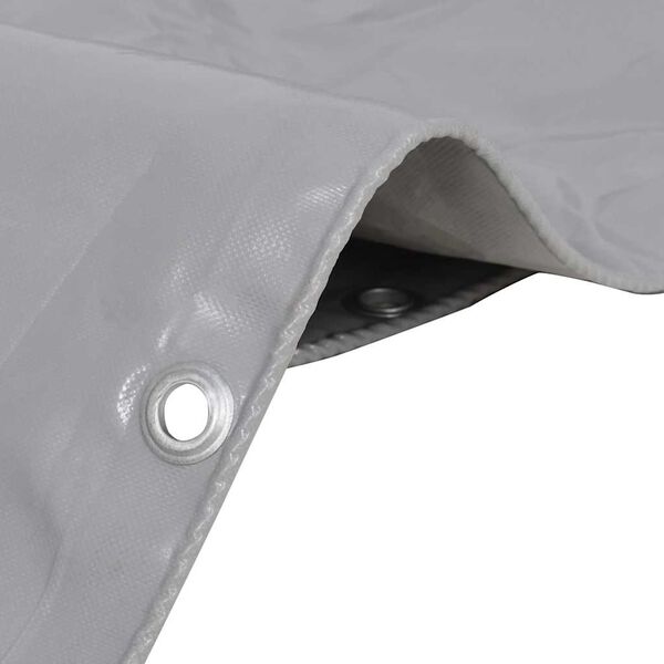 vidaXL Tarpaulin 650 g/m&sup2; 3x3 m Grey