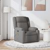 vidaXL Massage Recliner Chair Dark Grey Fabric