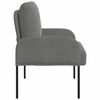 vidaXL Sofas with Cushion 55cm Dark Grey Plywood