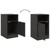 vidaXL Bedside Cabinets 2pcs Black 34.5x39x62 cm Steel
