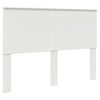 vidaXL Bed Frame with Headboard White 150 x 200 cm Engineered Wood